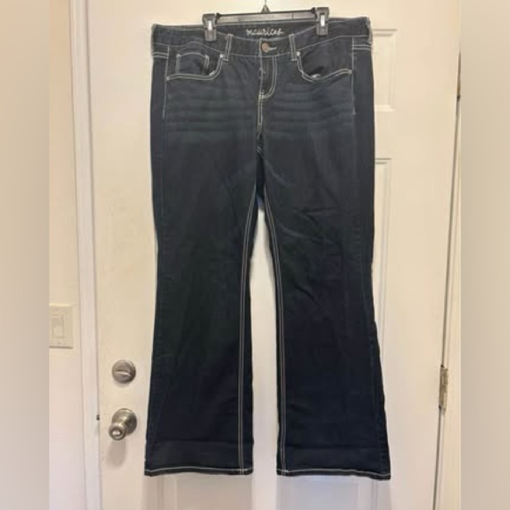 Maurices Black Flare Wide Leg Jeans